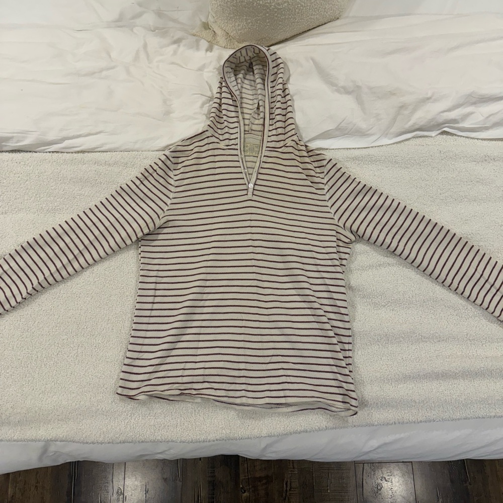 Striped Long Sleeve Hoodie